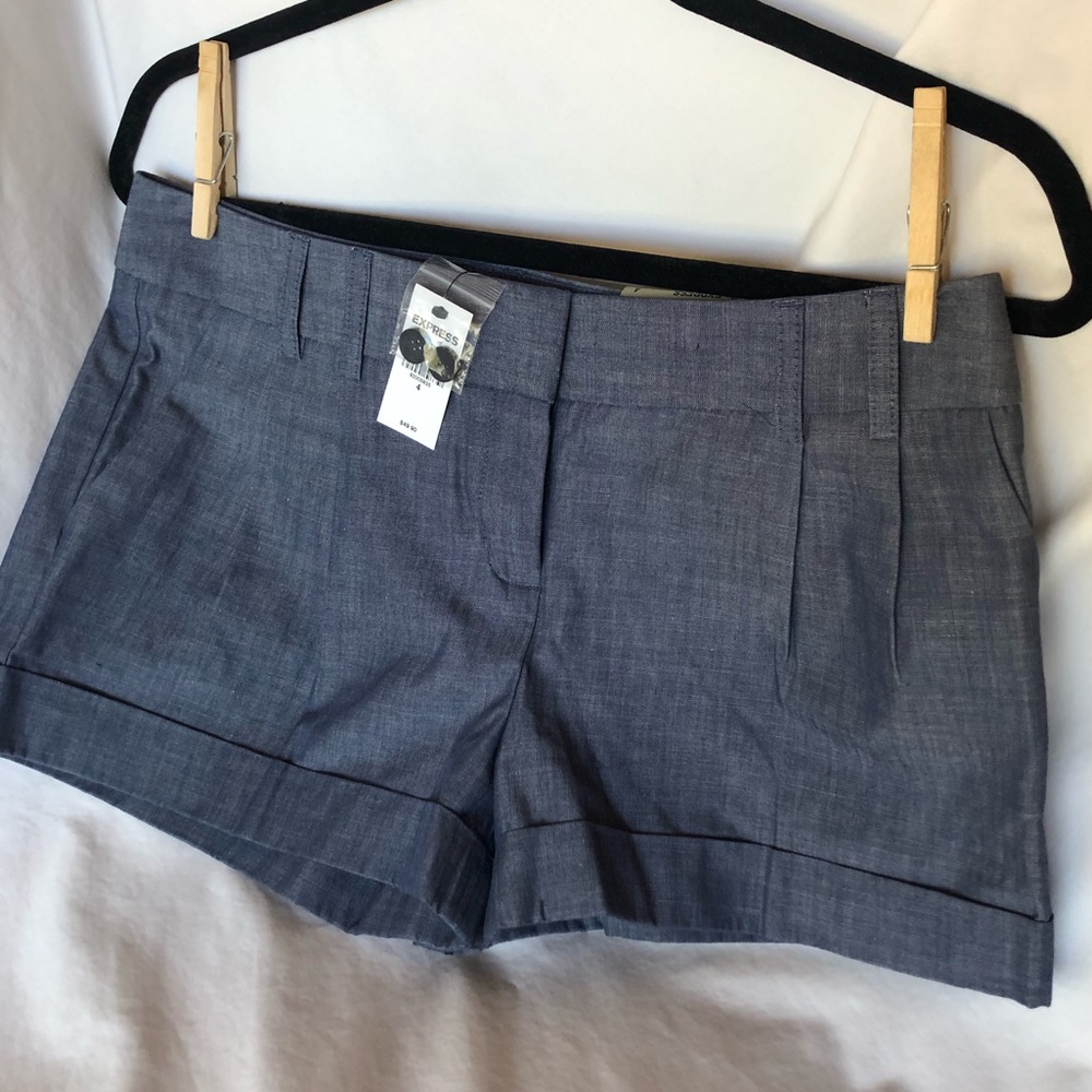 NWT EXPRESS Cuffed Dress Shorts